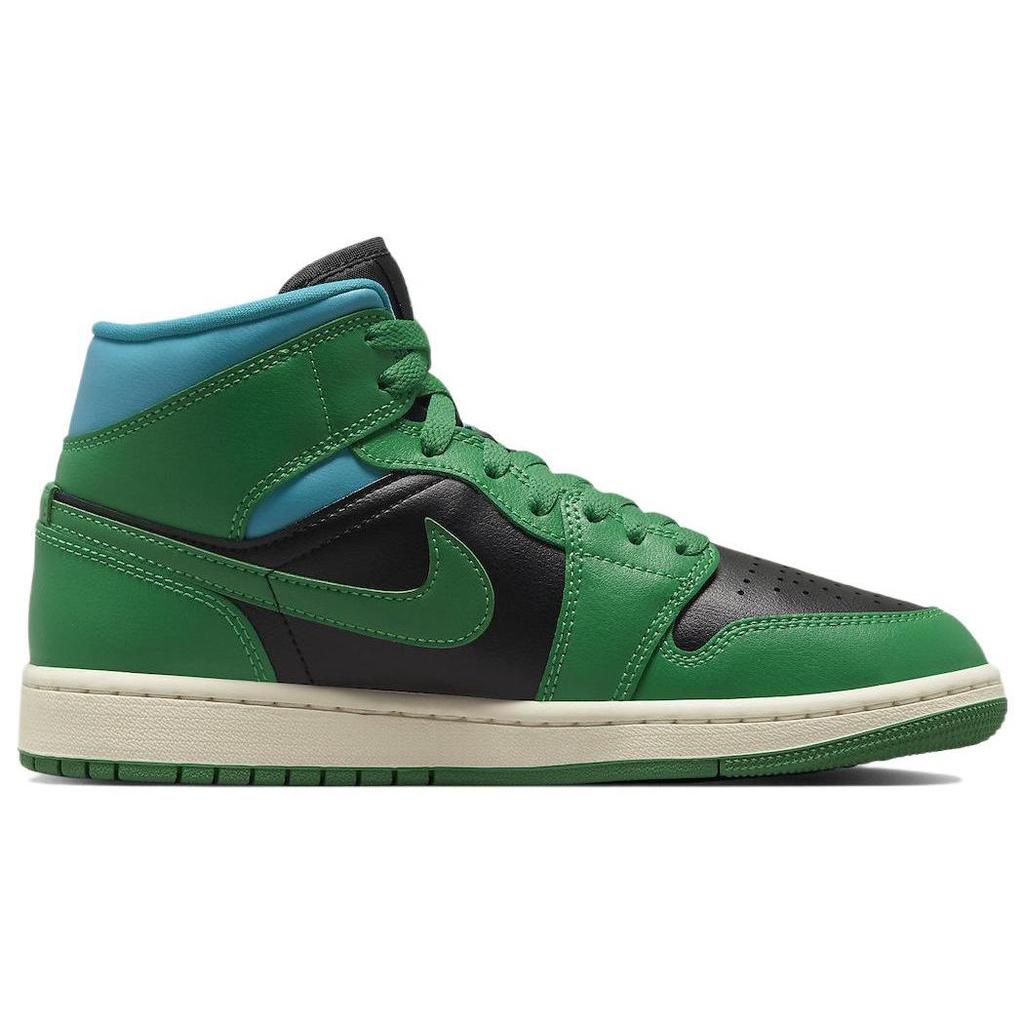 Jordan 1 Mid Lucky Green Aquatone Women's BQ6472-033