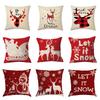 Christmas Pillowcase Red Elk Light Luxury Pillowcase Car Neck Cushion Home Pillowcase
