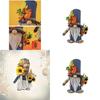 Thanksgiving Rudolph Plush Toy Pumpkin Harvest Festival Maple Leaf Faceless Dwarf Autumn Color Doll Figurine