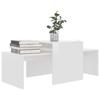 VidaXL Ensemble de table basse Blanc brillant Bois d’ingénierie 802918