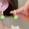 Custom Creative Enamel Apple Pear Earrings: High-End Fashion Studs for Women
