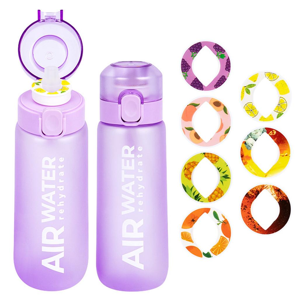 Tasting Fruit Water Bottle, 0 Sugar And 0 Calorie, Suction Cup, Multiple Rings