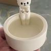 Candle Holder Adorable Cat Warming Paws Shape Candlestick Cute Cartoon Candle Container