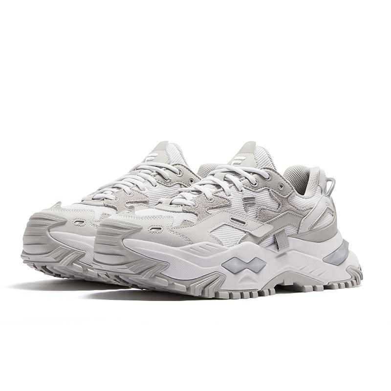 Fila Fusion Bianco Hard Candy Shoes Retro Versatile Simple Comfortable Daily Casual Fashion Classic Height Increasing Low Top Dad Shoes T12M531007F-DN