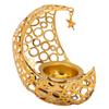 Kunst Kerzenständer Goldene Mondform Metall Modern Romantisch Stressabbau Kunst Kerzenhalter