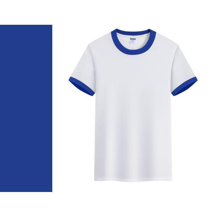 Summer Kids' Cotton Crew Neck Short Sleeve T-shirt with Custom Logo - Lightweight Solid Color Uniform Base Layer