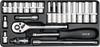 TOOL SET 23 PIECES 1/4 - YT-14421