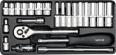 TOOL SET 23 PIECES 1/4 - YT-14421