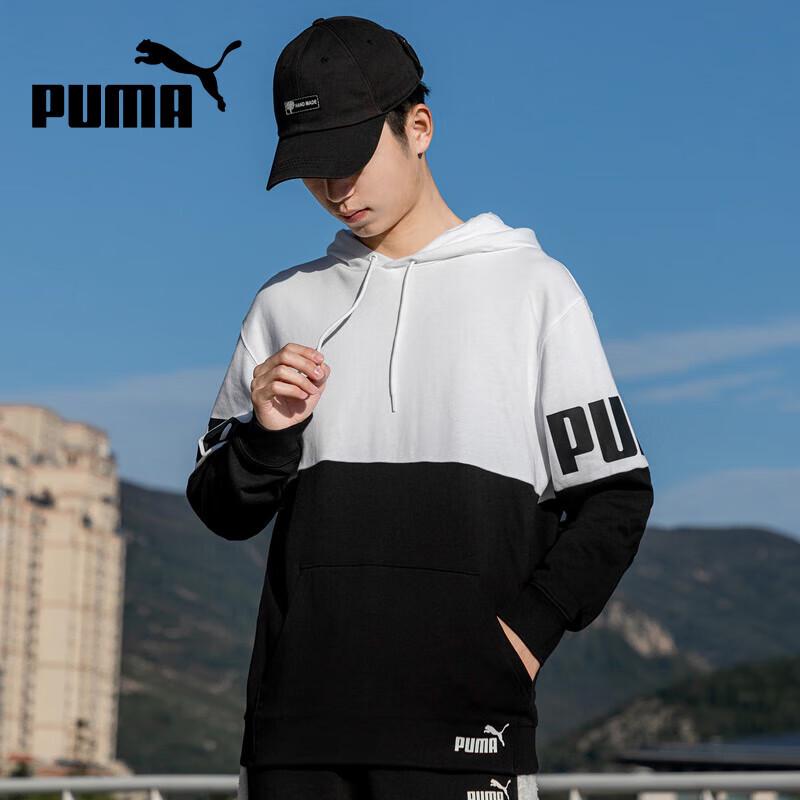 PUMA Men s Patchwork Hooded Sweatshirt S
