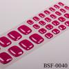 Popular Style New 3D Waterproof Nail Sticker Plastic UV Free Nail Wraps Toe Wraps