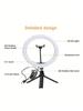 Xiaomi Portable 10" Circle Light with Adjustable Desktop Tripod, 120 LED Beads 3 Color Temperature Ring Light for Makeup Live Streaming