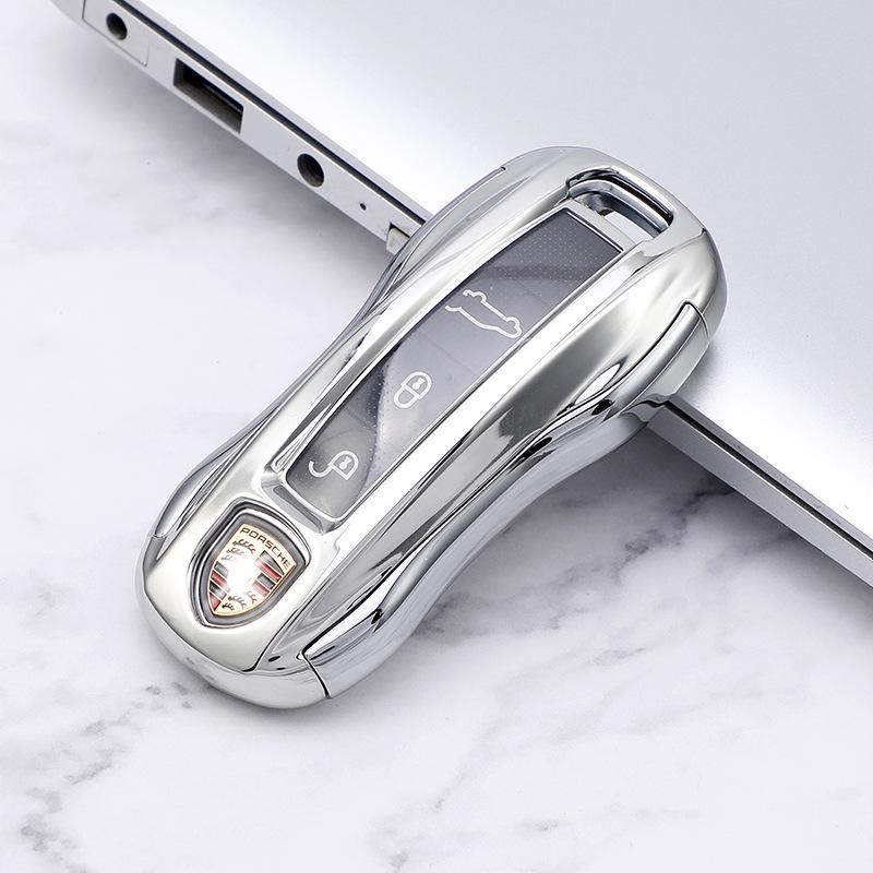 Porsche Key Cover for Cayenne, Macan, Panamera, & 718 - Protective Car Key Shell