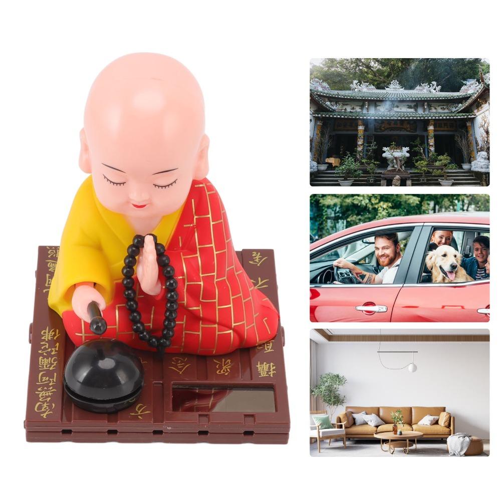 Plastic Light Swinging Monk Ornament Auspicious Desktop Monk Decor Office Desktop Ornament