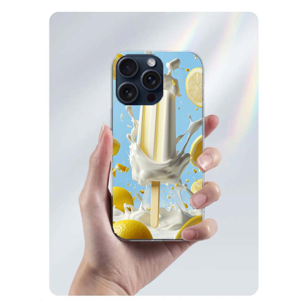 Colorful Ice Cream and Popsicles Clear Phone Case For Iphone 17 Air 16 Pro Max 15 Pro 14 Plus 17E 16E 11 13 12 Mini Cover Cases
