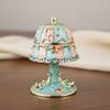 Hand-Painted Enamel Enamel Jewelry Box Metal  Home Storage Ornament  Table Lamp Jewelry Box