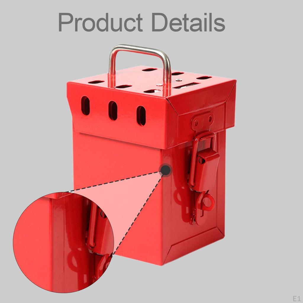 Lockout Lock Box Organization Portable Practical Adults Convenient Padlock Industrial Use