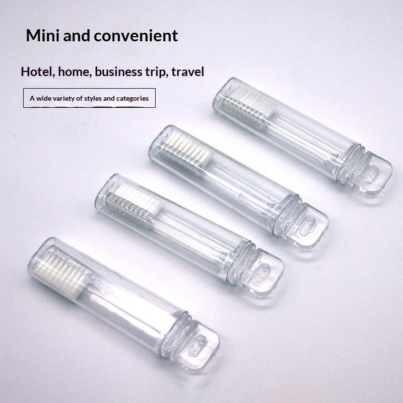Foldable Mini Disposable Toothbrush Portable Sanitary and Compact Travel Essential for Airplane Train