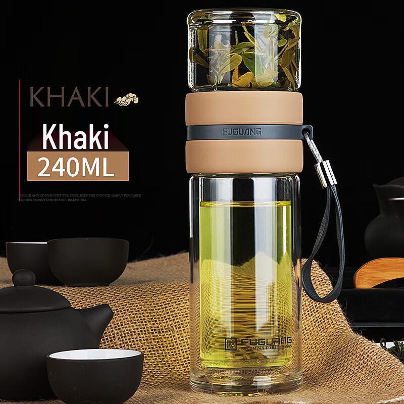 Fuguang Double-Layer Glass Tea Infuser Cup 240ML