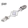 Elegant Cloak Clasps Geometric Rhombus Cardigan Sweater Clip, Retro Clothing Clip with Faux Zinc Alloy Decorative Fasteners Cats Eye Stone,