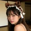 Realistic Kitten Ears Hairband Furry Headbands Plush for Coser Role Play and Photography Props