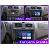8 Inch For LADA BA3 Granta Cross 2018 2019 With Button Knob Android Car Radio Multimedia Player Navigation Stereo GPS 2 Din Carplay 2+32GB