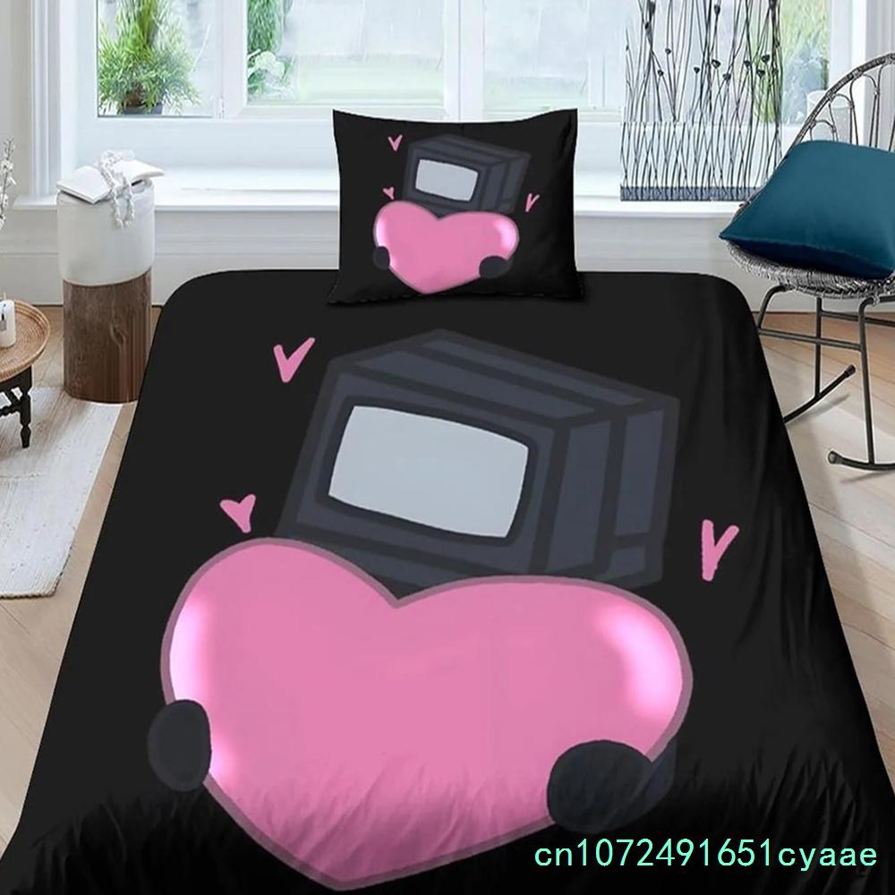 Game Skibidi Toilet Duvet Cover Pillowcase Bedding Set Adult Boys Girls Bedroom Decoration Children Gift Single Double Size