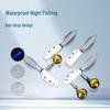 Dual Bell Electronic Fishing Rod Tip Light - Color-Changing, Fan-Shaped Alarm for Wild Fishing