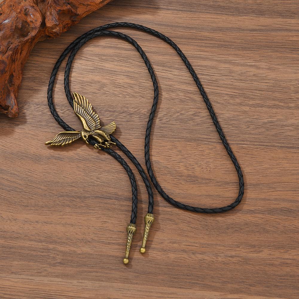 

Xiyin Retro Condor Bolo Tie Necklace: Unisex Sweater and Shirt Collar Accessory
