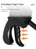 Heavy-Duty Industrial F-Clamp: Quick-Install Woodworking Ratchet Jig Fixer