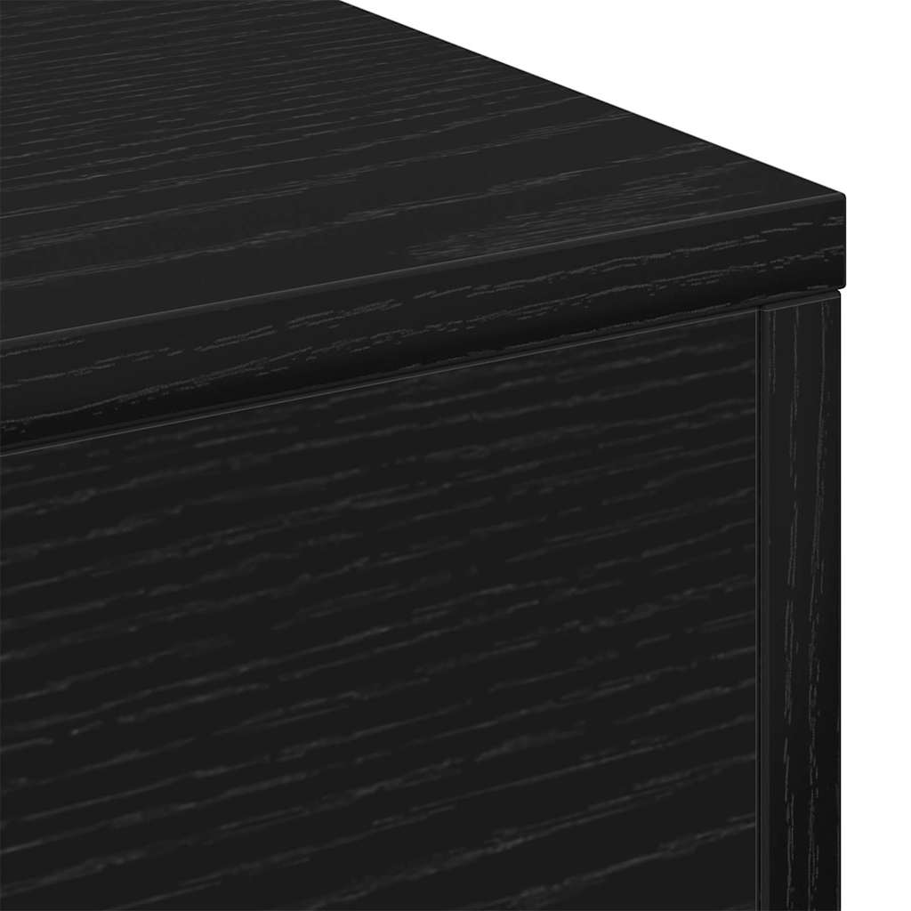 Coffee Table Black Oak Look 96 X 50 X 45 Cm Engineered Wood