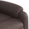 Recliner Chair with Lift Assist Brown Faux Leather
