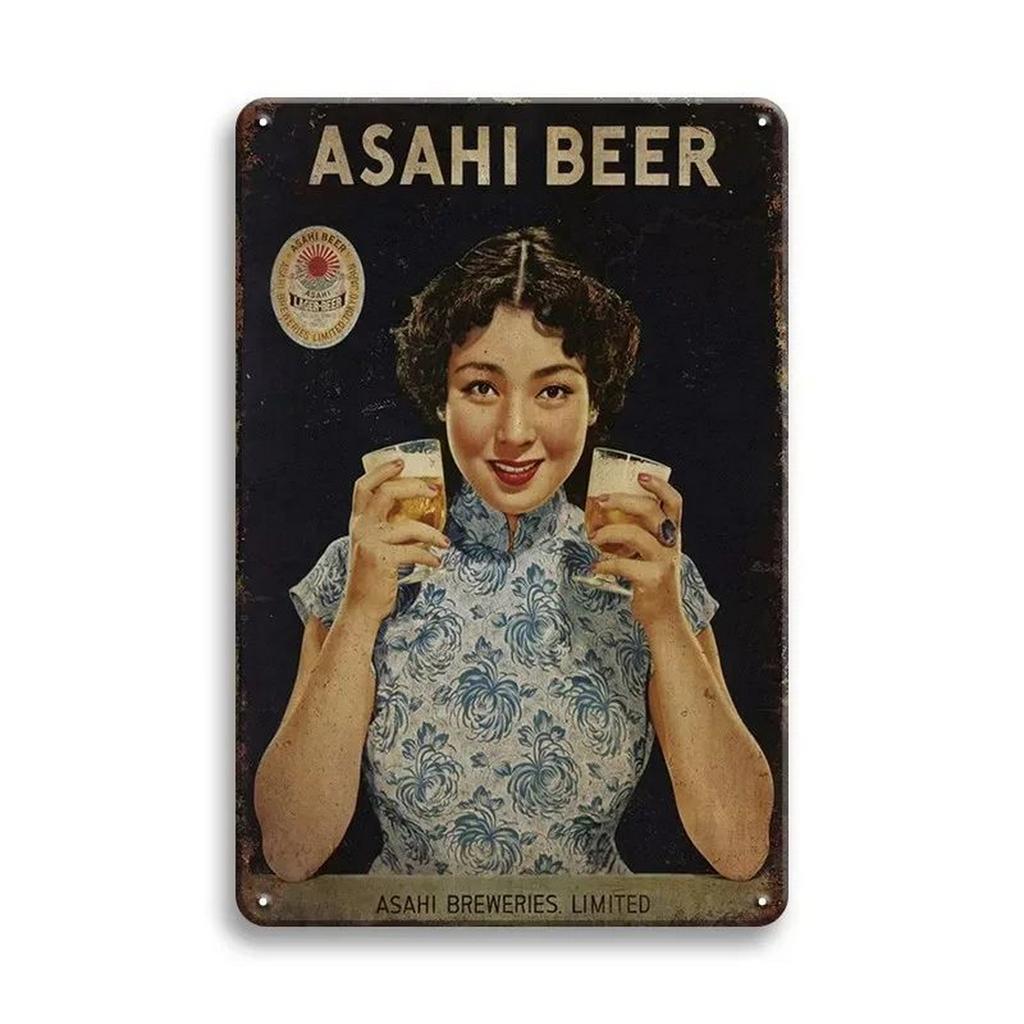 Metal Tin Signs Pinup Girl Beers Wall Decoration Plaque Vintage Art Poster Iron Painting for Man Cave Home Cafe Garden Club Bar