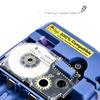 3Packs Label Tape XR6YW XR 6WE 6mm Black On White Label Ribbons Compatible for Label Printer KL8100 KL-100 KL120 KL60 KL-750