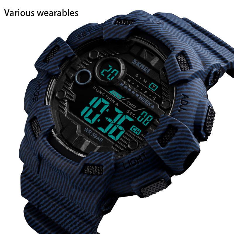 Multi-function Countdown New Men's Watch Waterproof Sport Military Camouflage Sport Electronic Watch for Men