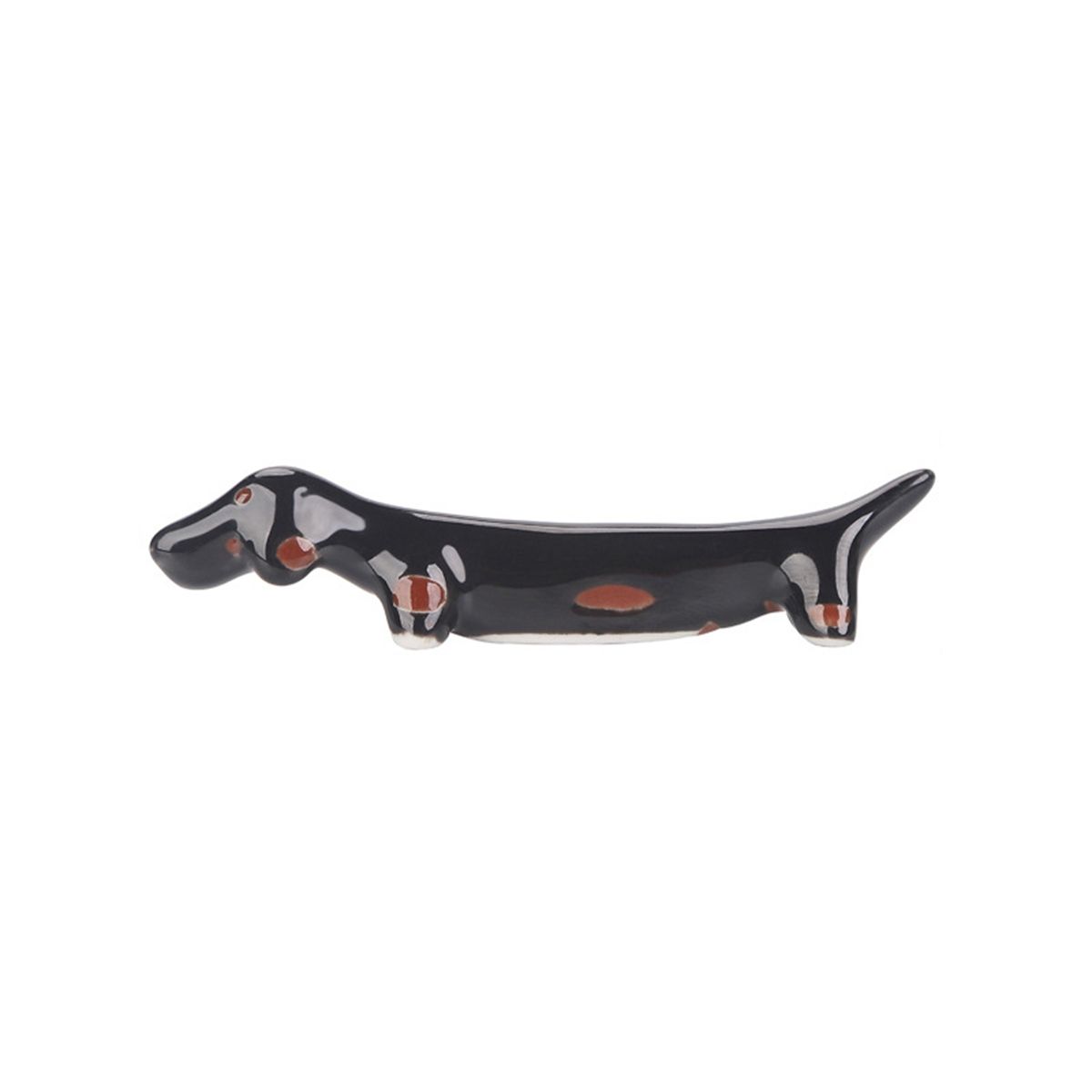 

Puppy Shaped Cute Dachshund Tableware Rack Chopsticks Holder Dinnerware Stand Chopstick Rest black