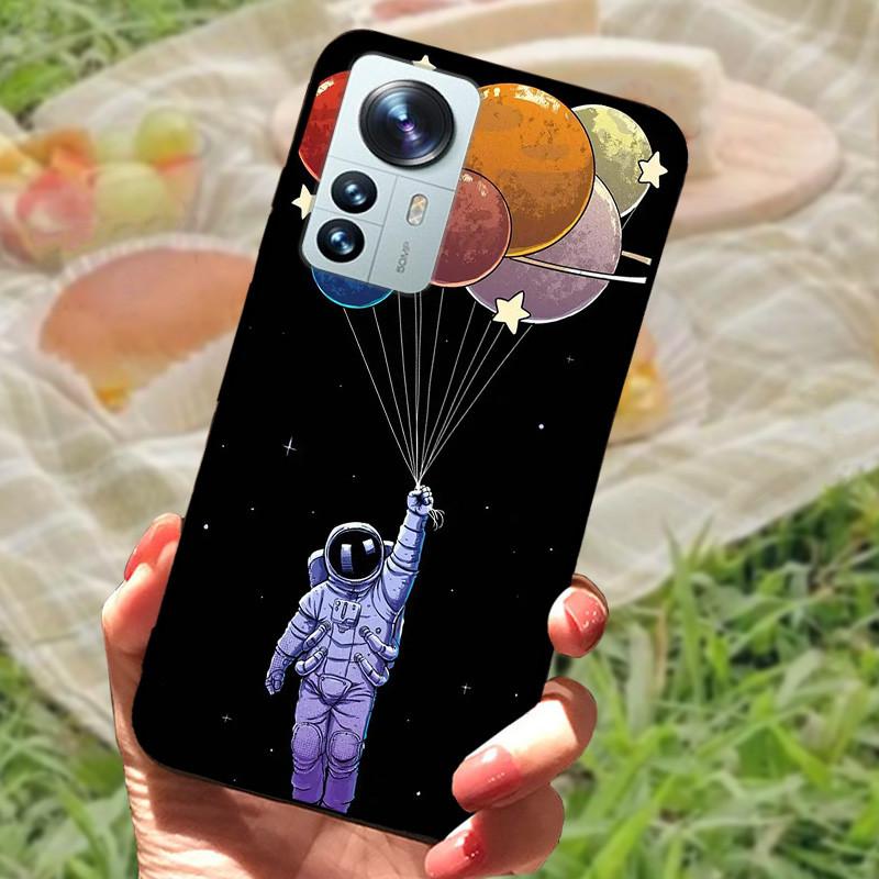 For Xiaomi Mi 12 Case 12X 12S Soft Silicone Cartoon Painted Phone Cover For Xiaomi 12 Pro Case 12S PRO Shockproof Coques Bumper