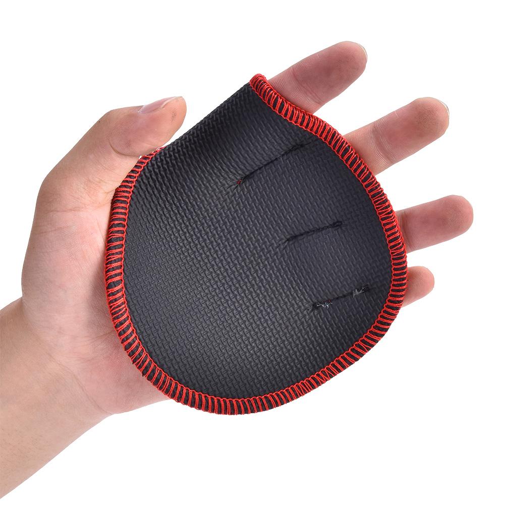 1 Pair Weight Lifting Weightlifting Protection Pads Gloves for Fitness Workout Exercise(Red)