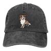 Washed Men's Baseball Cap BORDER Red Merle Chibi Trucker Snapback Caps Dad Hat Collie Dog Golf Hats