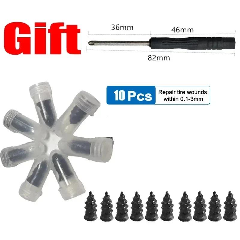 Car Vacuum Tyre Repair Set with Screwdriver Tire Wholesale Puncture Repair Wheel Tubeless for Car Tire Accessorie