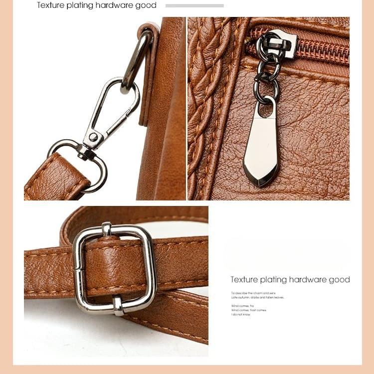 Retro Style Woven Handbag Shoulder Messenger Bag
