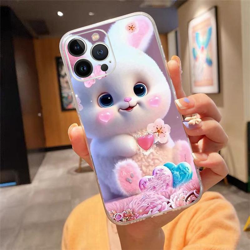 Rabbit Animal Phone Case For iphone 17ProMax 17 Pro Air 16 15 14 13 Pro Max 16 15 14 13 Pro 15Plus