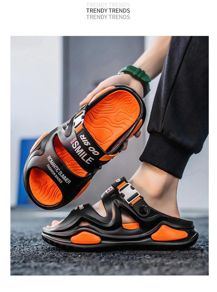 Men's Summer Sandals for Senior Students: Versatile, Soft Bottom, Outdoor & Driving Wear, Dual-Use Sandals & Slippers.