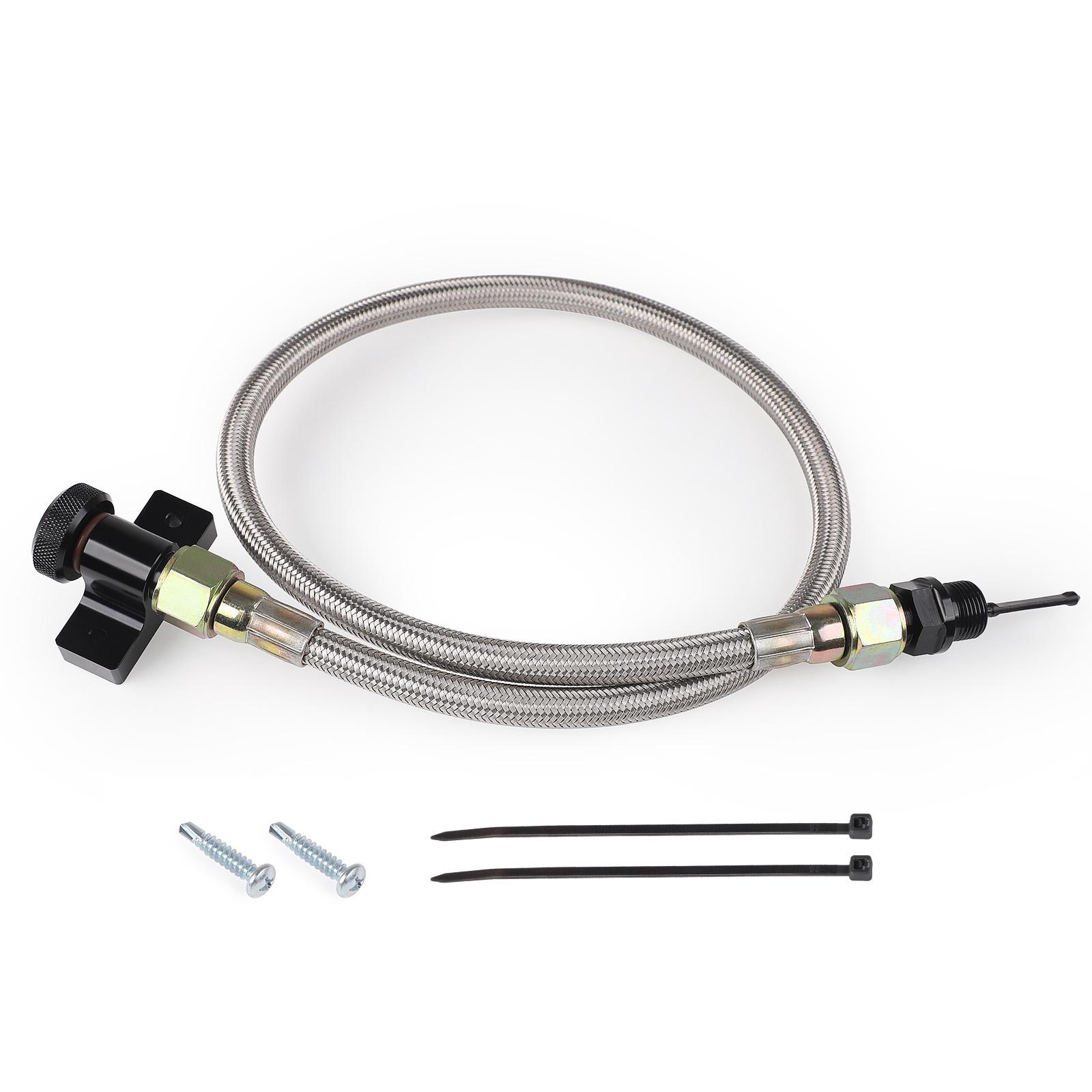 22200 Transmission Dipstick Tube Tool Aluminum Braided Automatic Transmission Locking Dipstick for Ford F-150 10R80 6R80 4R75E