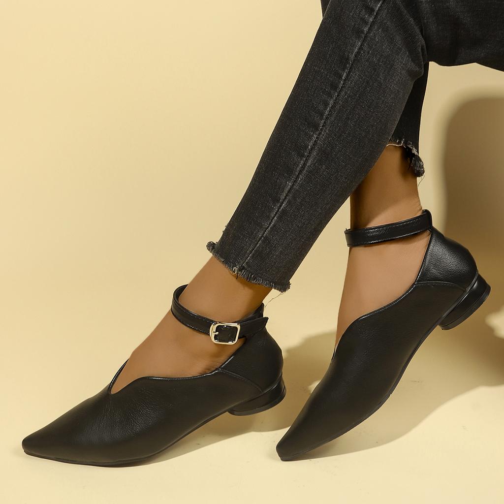 Women Flats Spring Pointed Toes Mary Jane Shoes Women Fashion Shallow Mouth  Casual Soft Sole Flat Women Shoes Zapatos De Mujer