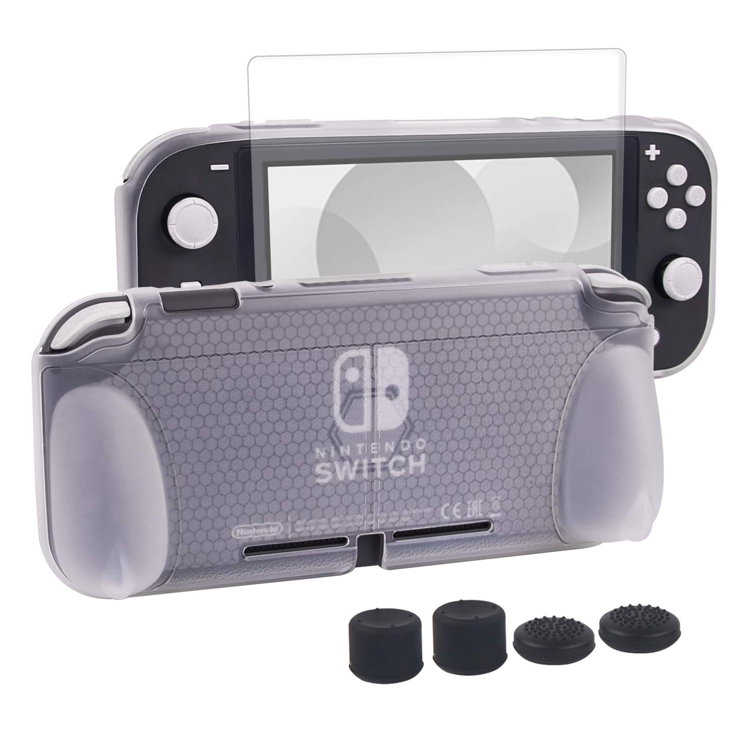

Switch Lite Switch Lite Nintendo TPU Full Special Thin and Easy to Put on and Take Waterproof and Stand 4 Stick 1 LCD Protective Film 6 Piece Set with