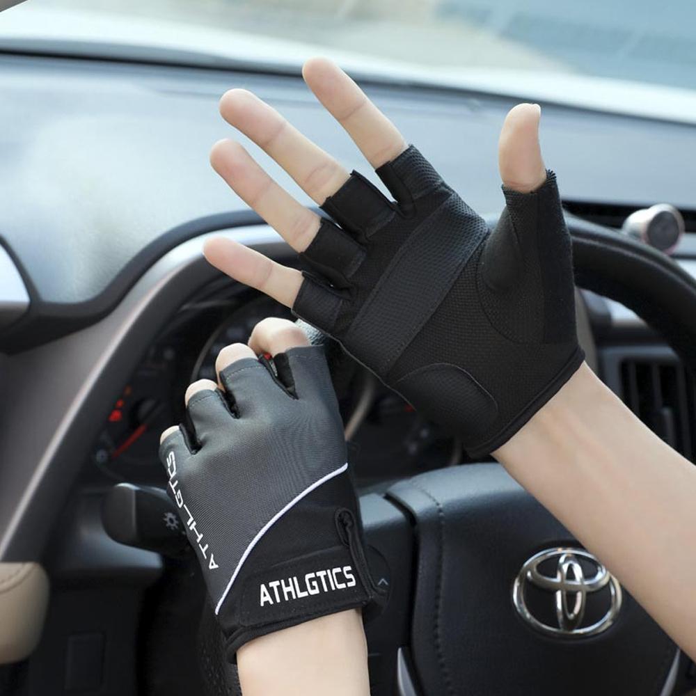 Men Women Gym Gloves Fitness Weight Lifting Wristband Shockproof Gloves for Body Building Training Sports Exercise