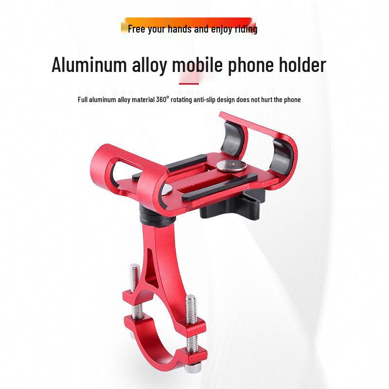 Aluminum Alloy Phone Holder for Bicycle, Motorcycle, and Electric Bike Navigation
