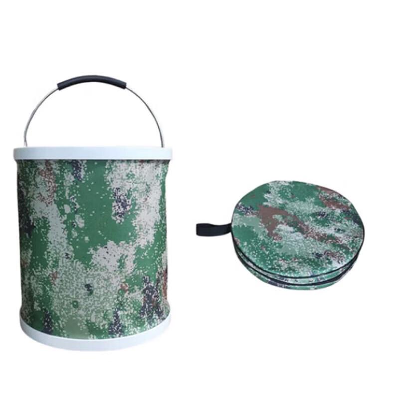 Portable Camouflage Folding Water Bucket