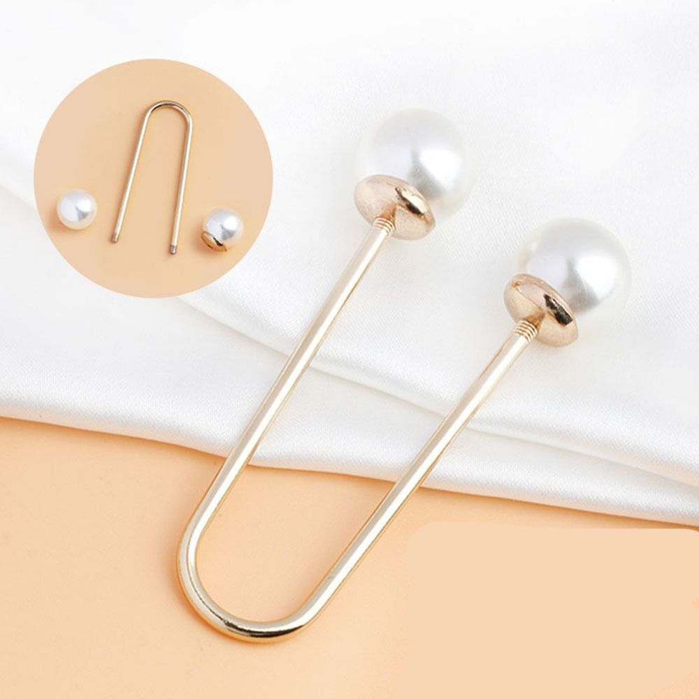 Zinc Zinc Alloy U-shaped Double Head Brooch Removable  Simple   Trousers Accessories