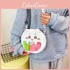 Chiikawa Shoulder Single Crossbody Bag Transparent Round Bags Coin Gift Purse